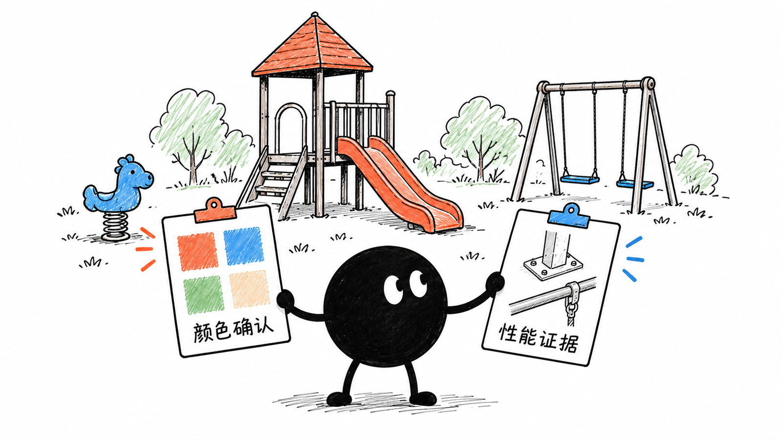 小黑双手分别托起颜色确认夹与性能证据夹,让两份证据各自对应设备