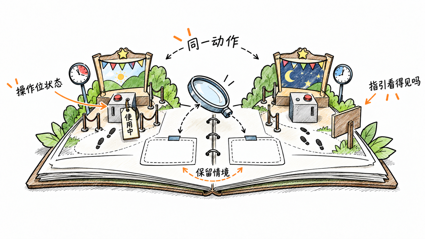 同一动作放回不同情境