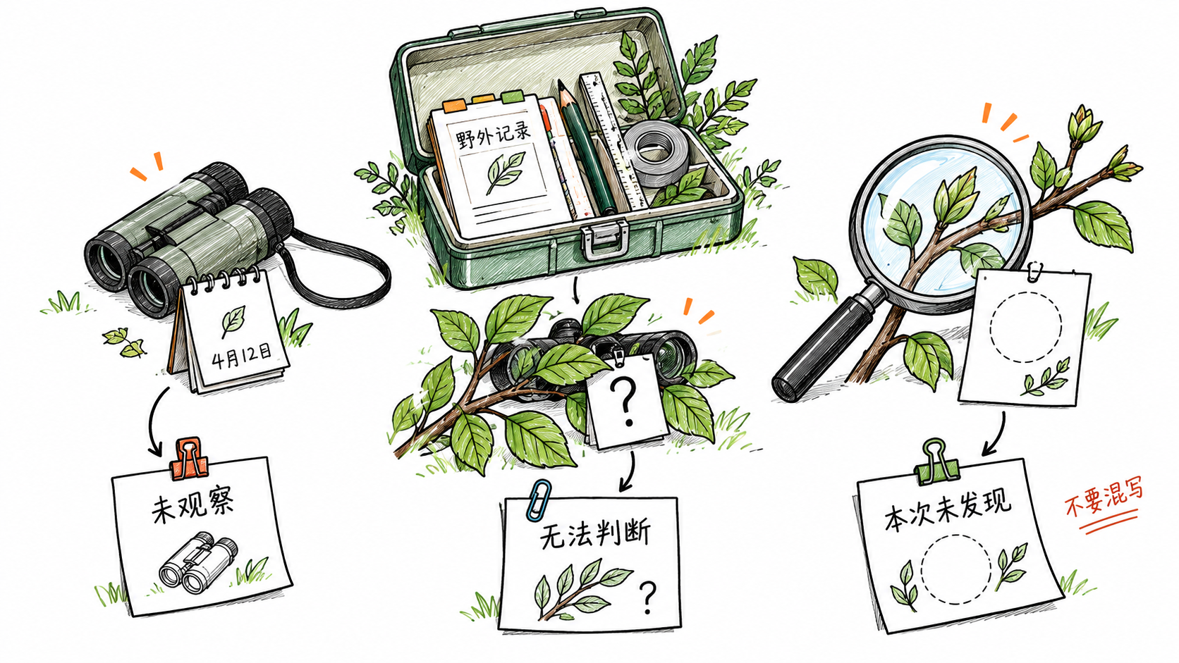 未观察与观察后未发现分开